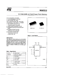 Datasheet M28F256-15XC3TR manufacturer STMicroelectronics